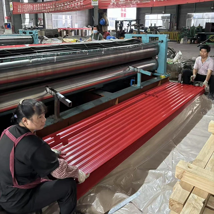 Στέγες κυματοειδούς μετάλλου με έγχρωμη επίστρωση